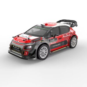 The MJX 14303 is a popular RC car model known as the MJX Hyper Go Citroen 4WD Rally Car, in a 1:14 scale. It features a brushless motor, which provides greater power and efficiency than a brushed motor, making it ideal for high-speed racing. The car features a four-wheel drive design for better control and stability on different terrains, making it suitable for both indoor and outdoor use. The model is typically powered by a 2S LiPo battery, which allows for extended playtime and improved performance. Its design and features are perfect for hobbyists who enjoy the rally style, and its durable construction can handle more rugged terrain.